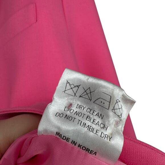 The Frankie Shop Bea Oversized Blazer in Fuschia Hot Pink XXS - Picture 10 of 13